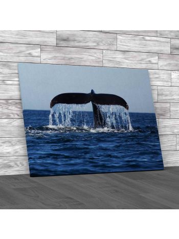 Humpback Whale Tail Canvas Print Large Picture Wall Art