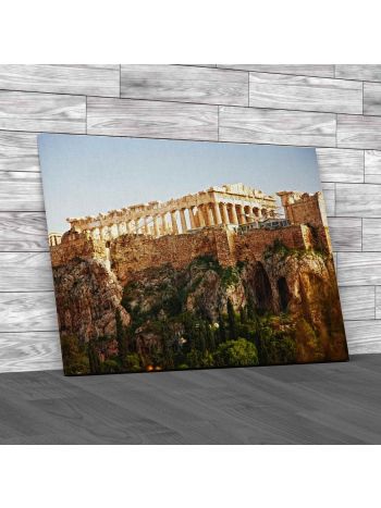 Parthenon Athens Acropolis Canvas Print Large Picture Wall Art