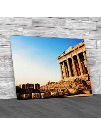 Acropolis Of Athens Greece Canvas Print Large Picture Wall Art