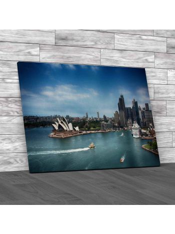 Sydney Harbour Skyline Canvas Print Large Picture Wall Art
