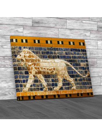 Fragment Of The Babylonian Ishtar Gate Canvas Print Large Picture Wall Art