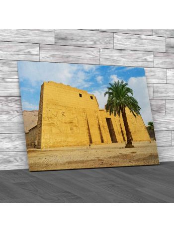 Habu Temple Luxor Egypt Canvas Print Large Picture Wall Art