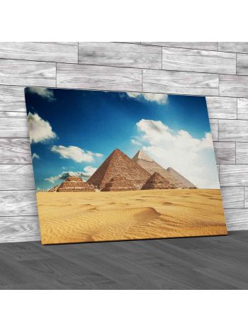 Pyramids In Giza Canvas Print Large Picture Wall Art