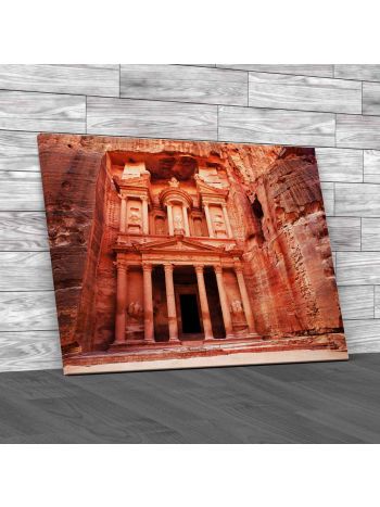 The Treasury In Petra Canvas Print Large Picture Wall Art