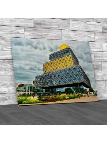 Library In Birmingham Canvas Print Large Picture Wall Art