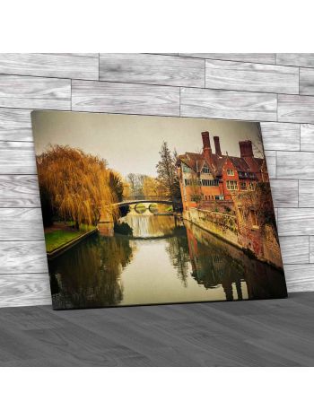 Autumn Over Cam River Canvas Print Large Picture Wall Art