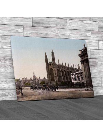 Kings College Cambridge Early 1900S Canvas Print Large Picture Wall Art