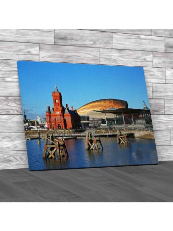 Winter Wonderland Cardiff Canvas Print Large Picture Wall Art