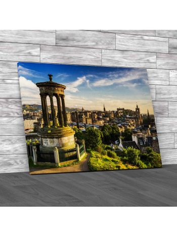 View Of The City Of Edinburgh Canvas Print Large Picture Wall Art