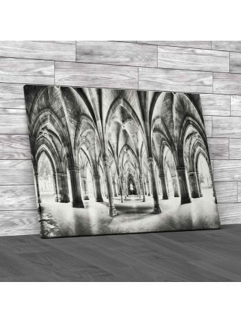 Cloisters Of Glasgow University Canvas Print Large Picture Wall Art