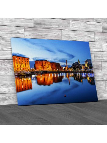 Liverpool Waterfront Skyline Canvas Print Large Picture Wall Art