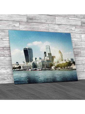 London City Skyline Canvas Print Large Picture Wall Art