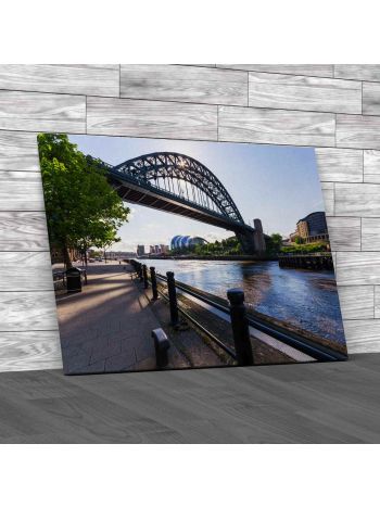 Tyne Bridge At Newcastle Upon Tyne Uk Canvas Print Large Picture Wall Art