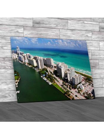 Miami South Beach Canvas Print Large Picture Wall Art