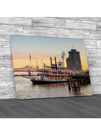 New Orleans Paddle Steamer Canvas Print Large Picture Wall Art