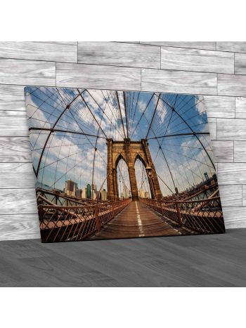 Brooklyn Bridge And New York City Canvas Print Large Picture Wall Art