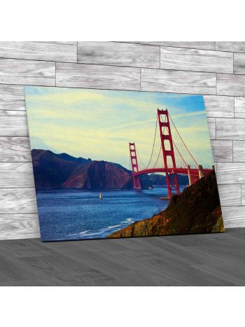 Golden Gate Bridge In San Francisco Canvas Print Large Picture Wall Art