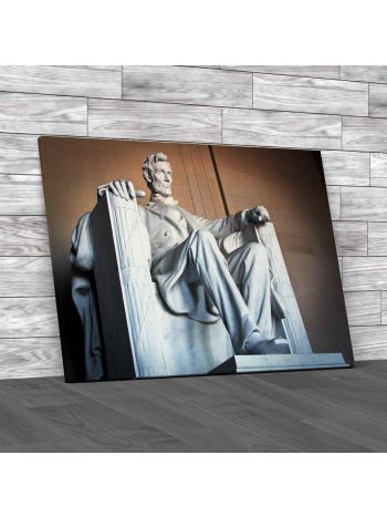 Abraham Lincoln Monument In Washington Dc Canvas Print Large Picture Wall Art