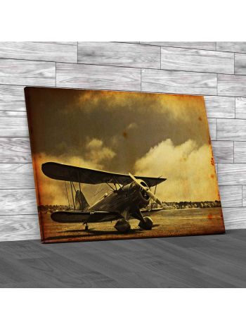 World War I Fighter Plane Canvas Print Large Picture Wall Art