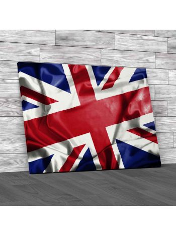 Great Britain Waving Flag Canvas Print Large Picture Wall Art