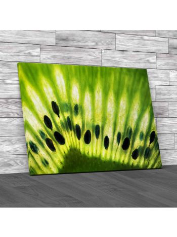 Green Kiwi Fruit Canvas Print Large Picture Wall Art