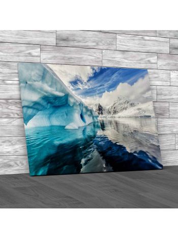Iceberg On Graham Land Antarctica Canvas Print Large Picture Wall Art