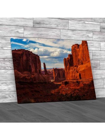 Sandstone Monuments Utah Canvas Print Large Picture Wall Art