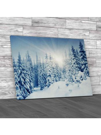 Snow Covered Trees Canvas Print Large Picture Wall Art