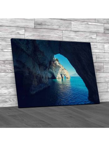 Sea Landscapes On Zakynthos Island Greece Canvas Print Large Picture Wall Art