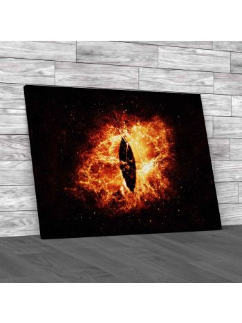 Evil Eye In Space Canvas Print Large Picture Wall Art