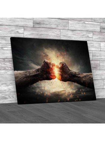 Fighters Canvas Print Large Picture Wall Art