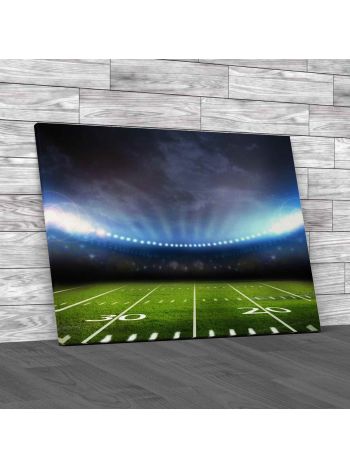 Lights Of A Football Stadium Canvas Print Large Picture Wall Art