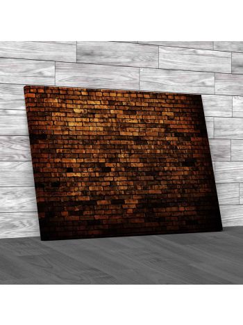 Deep Red Bricks Canvas Print Large Picture Wall Art