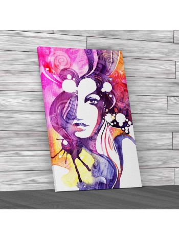 Abstract Fashion Woman Canvas Print Large Picture Wall Art