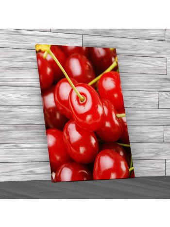 Cherry Cherries Fruit Canvas Print Large Picture Wall Art