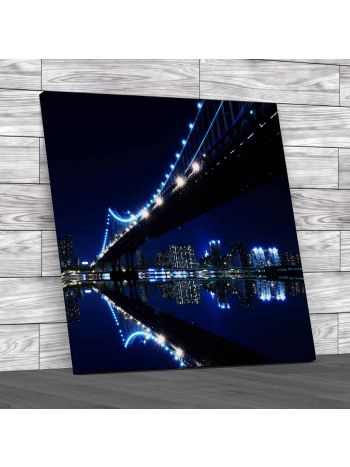 Manhattan New York Square Canvas Print Large Picture Wall Art